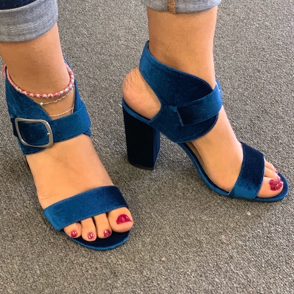 Shoeroom21 boutique Shoes - Ladies high top peep toe backless low heels sandal